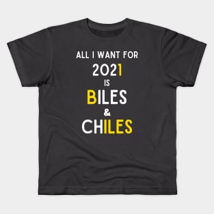 Biles and Chiles (no shorthand) Kids T-Shirt